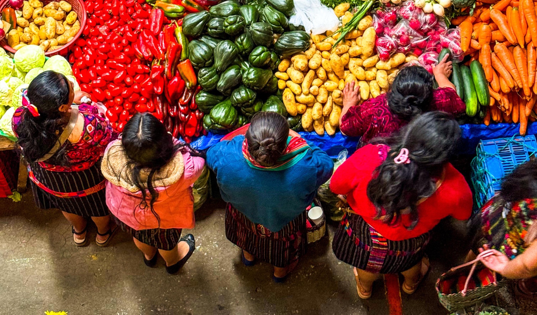 Mercado local guatemalteco